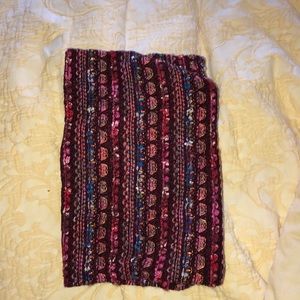 Anthropologie multi-colored knit infinity scarf